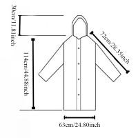 Chaqueta De Lluvia Desechable Para Adulto Colorida Impermeable Y Antiviento Con Capucha Herramienta Portátil Para Pesca Viaje Y Camping - details 1