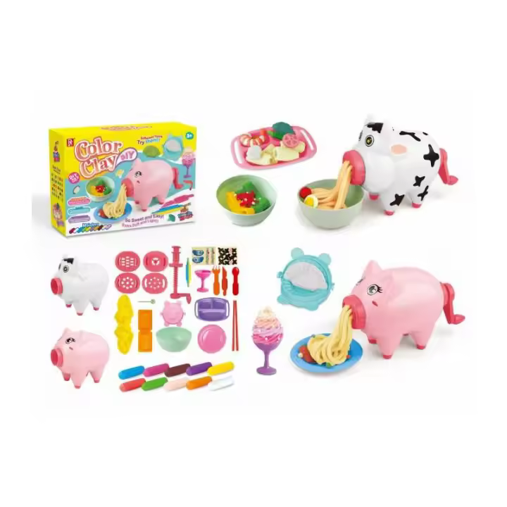 CERDITO HACER COMIDITA PLASTELINA Y ACCESORIOS DE PANRITOS - 1