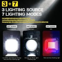Linterna De Buzón Doble Cabeza LED Recargable USB 10000mAh Alta Potencia Para Pesca Camping Patrol Emergencia Trabajo - details 2