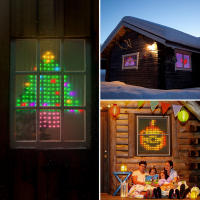 Luces De Navidad Fairy Colorida LED Cadena Bluetooth RGBIC Adresable Para Cortina Guirnalda Decoración De Pared Fiesta Boda - details 11