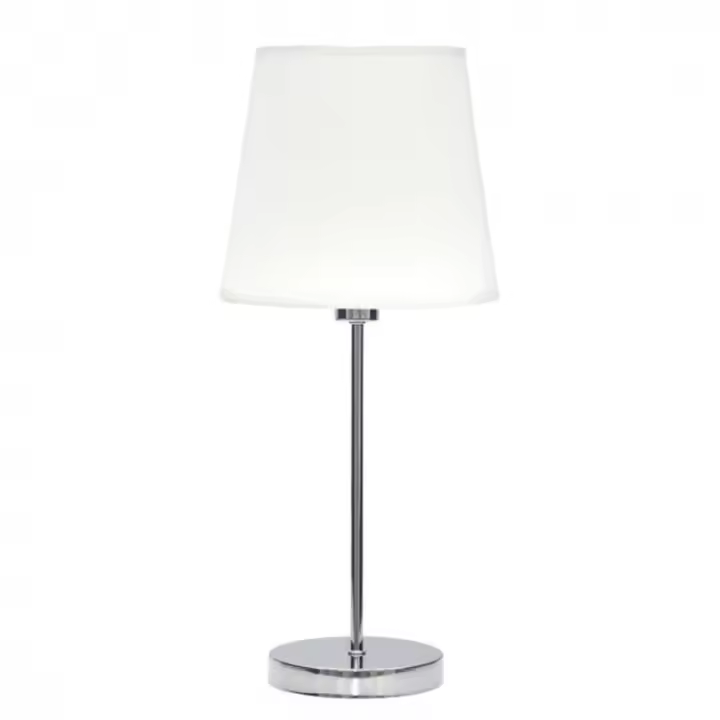 Lámpara de Mesa FABRILAMP Maldivas 1xe14 Cromo/Blanca 20D - 1