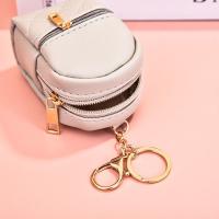 Mini Monedero De Cuero PU Para Mujer Y Niñas Con Cierre De Cremallera Y Llavero Portátil Colgante De Billetera Pequeña En 4 Colores - details 3