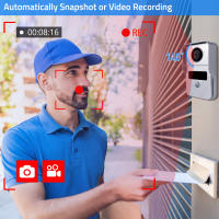 Timbre Video Inteligente TUYA 1080P con Pantalla Táctil 10 Pulgadas 7 Colores, WiFi Inalámbrico, APP Control, Kit Intercomunicador para Hogar - Compatible con Sistema de Acceso RFID (Control Puerta Seguridad) - details 8