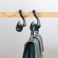 Ganchos para bolsos - Ganchos para carteras - Ganchos para bolsos de armario de mujer - 4 ganchos de plástico para bolsos - Negros - details 2