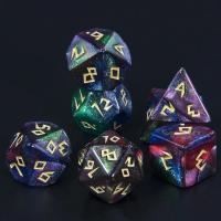 Juego De Dados Poliedros DND 7 Piezas Acrílico Colores Mezclados Y Brillo Juegos De Mesa RPG Souvenir Entretenimiento - details 29