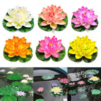 Ornamento De Loto Artificial Para Acuario Y Jardín Plantas Flotantes De Loto Coloridas 10/18cm Decoración De Paisaje Acuático - details 8