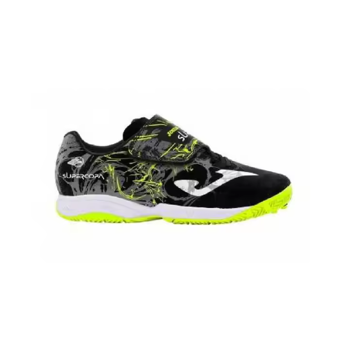 JOMA SUPER COPA SALA IN NEGRO/AMARILLO FLUOR ZAPATILLA PARA NIÑO - 1