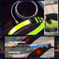 Lámpara Frontal COB LX300 Para Correr Luz Roja Y Blanca LED Recargable Por USB C Luz De Trabajo Para Senderismo Pesca Camping - details 22