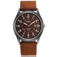 Reloj De Pulsera De Cuarzo Para Hombre SOKI Deportivo Militar Lujo Con Manos Luminosas Fecha Nylon Casual Reloj Masculino - details 5