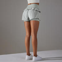 Shorts Deportivos De Mujer Para Gimnasio Y Tenis Con Bolsillos Pantalones Elásticos De Yoga Y Golf Entrenamiento Correr - details 37