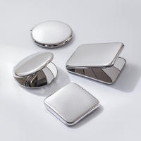 Espejo De Maquillaje Plegable Portátil Doble Cara Acero Inoxidable Pequeño Espejo De Bolsillo Para Viajes Herramienta De Belleza Y Cosmética - details 13