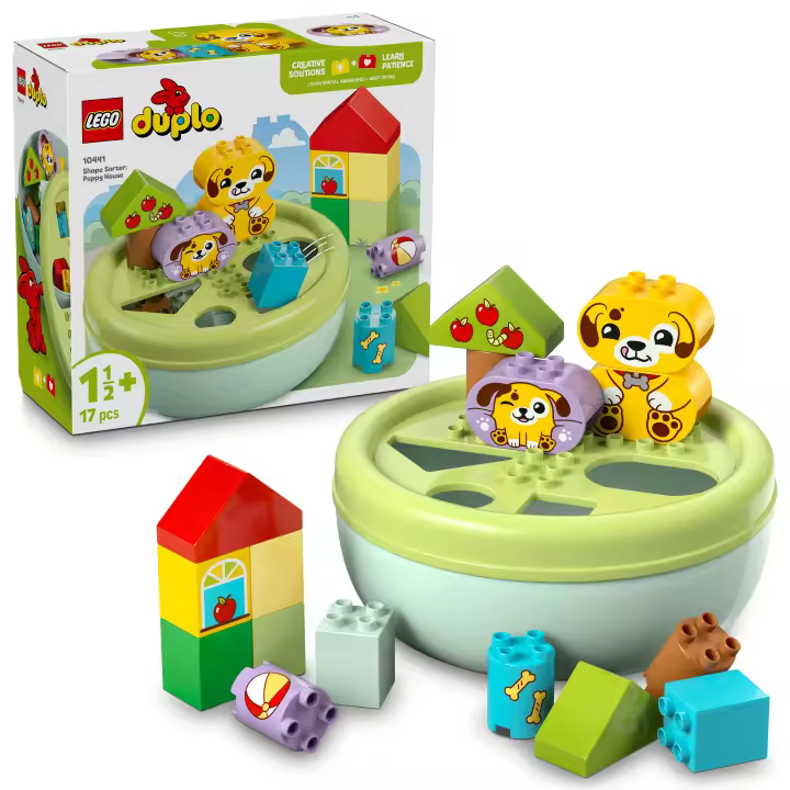 [PREVENTA] LEGO® DUPLO® Mi Primer Clasificador de Formas: Casa de los Perritos Juguete para Bebés, Fomenta el Juego de Interpretación Creativo, Actividades para Mayores de 18 Meses 10441 - 1