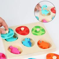 Puzzle De Dinosaurio De Madera Juego Educativo Montessori Para Niños Juguete De Aprendizaje Temprano De 3D Regalo Para Niños De 3-6 Años - details 11