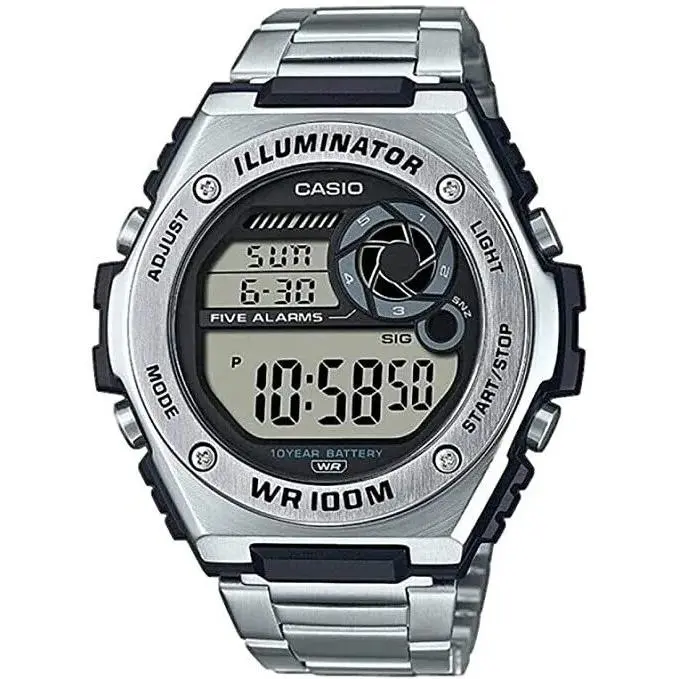 Reloj deportivo hombre Casio MWD-100HD-1AV Hora Mundial 5 Alarmas Despertador 10 años batería - 1