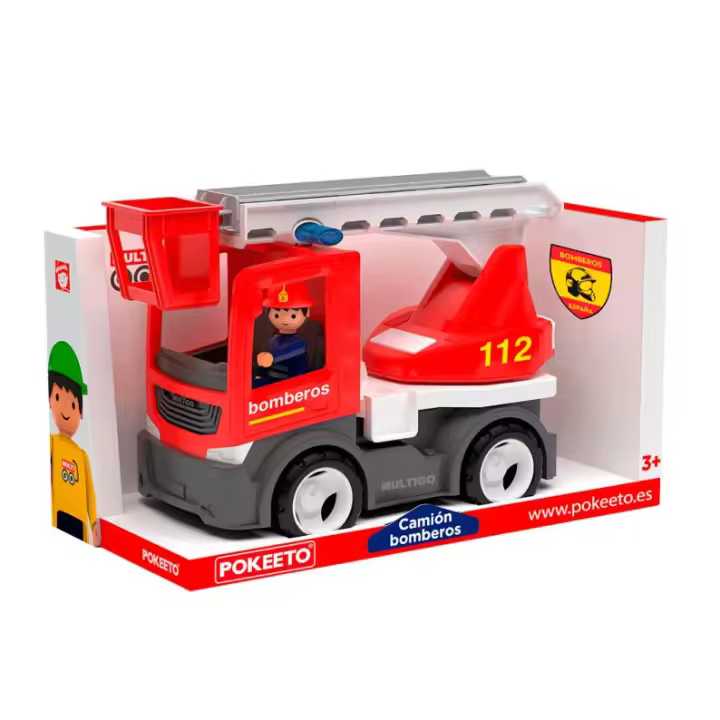Vehículo oficial de Bomberos España + Figura Pokeeto - 1