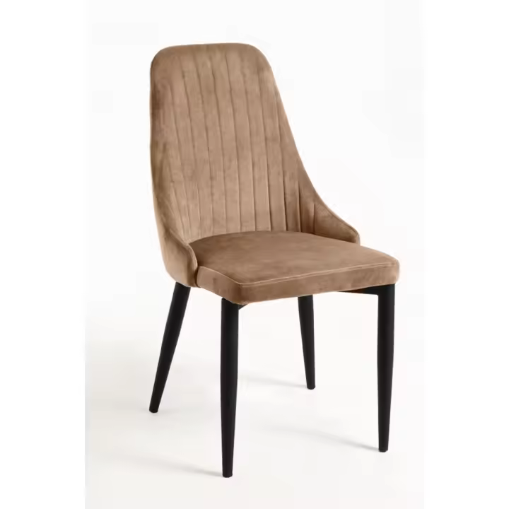 Silla Kan Terciopelo - Marrón Claro - 1