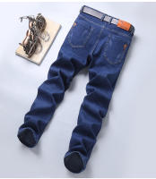 Nuevos 2024 Pantalones De Jean Elásticos Clásicos Para Hombre En Negro Y Azul Estilo Casual Slim Brand Denim Trajes De Negocios - details 15