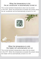 Sensor De Temperatura Y Humedad Zigbee 3.0 Tuya Con Pantalla LCD Control Remoto a Través De La Aplicación Smart Life Compatible Con Google Assistant - details 4