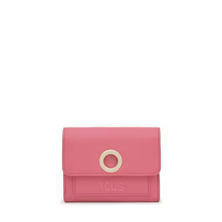 Billetera pequeña Tous Poppy rosa     ORIGINAL con garantía y packaging oficiales de la firma - 1