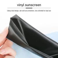 Parasol Automático Resistente Al Viento Para Hombres Y Mujeres Con Capa Negra Anti-UV Plegable 3 Veces Para Protección Contra Lluvia Y Sol 8 Viles Lujo - details 8