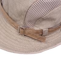 Sombrero De Pesca Para Hombres Sombrero De Pescar Ajustable De Malla De Algodón Sombrero De Sol De Exterior Estilo Cowboy Occidental Casquete - details 10