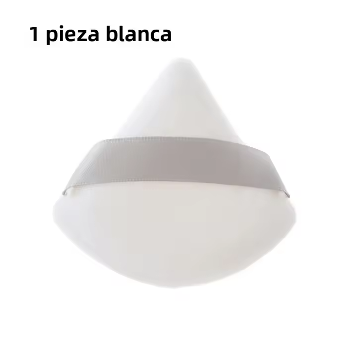 Esponja de maquillaje de terciopelo Triangular ligera lavable, 1/2 Uds., para rostro y cuerpo, esponja cosmética de algodón suave - 1