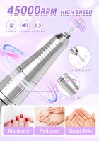 Máquina De Uñas Eléctrica DianaBeauty 45000RPM Portátil Para Pintura De Uñas Gel Pulidora Con Pantalla LCD Herramientas De Arte De Uñas Profesional Tamaño 22x18x4.5CM - details 2