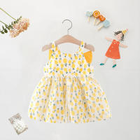 Vestido De Verano Para Bebé Niña Con Estampado De Ananas Vestido De Princesa Con Encaje Y Mangas Sin Mangas Vestido De Fiesta Para Niñas Edad 1-2 Años - details 2