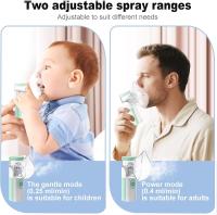 Nebulizador portátil silencioso recargable, atomización y absorción eficientes, accesorios con 2 máscaras y 1 boquilla, adecuados para adultos y niños, uso familiar y viajes - details 2