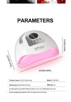 Lámpara LED UV SUN X26 MAX Para Arte De Uñas Con Timer Y Sensor Automático Secador Profesional Para Polvos De Gel Herramienta De Uñas Tamaño 22*20*10cm - details 6
