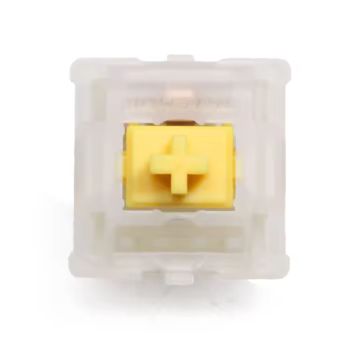 Gateron CAP Milky Yellow pro V2 Teclado Mecánico Switches Lineales 5 Pin 63g Accesorios Para Ratones Y Teclados - 1