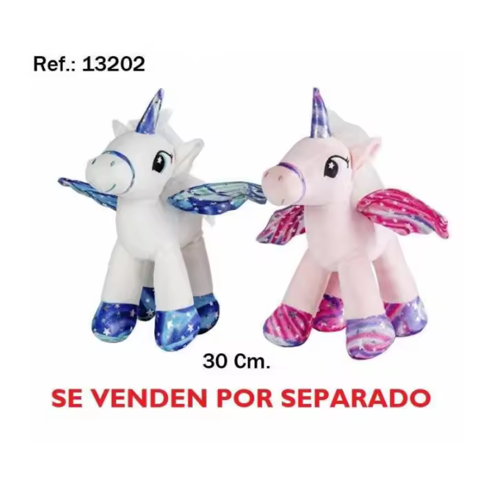 UNICORNIO 30 CM 2 COLORES SURTIDOS DE ARTESANÍA BEATRIZ - 1