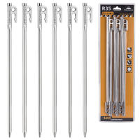 6/8pcs Palos De Tenda De Acero De Gruesa Con Gancho Y Agujero Para Acampar Al Aire Libre Y Canopy De Tenda - details 0