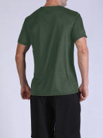 5PCS Camiseta Deportiva Para Hombre De Color Sólido Ultraligera Secado Rápido Transpirable Para Entrenamiento Fitness Running Gimnasio - details 9
