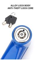 Cerradura De Rueda Antirrobo Para Bicicleta De Motocicleta Bloqueo De Freno Disco Seguridad Para Bicicletas De Montaña Y Carretera Con Llaves - details 3