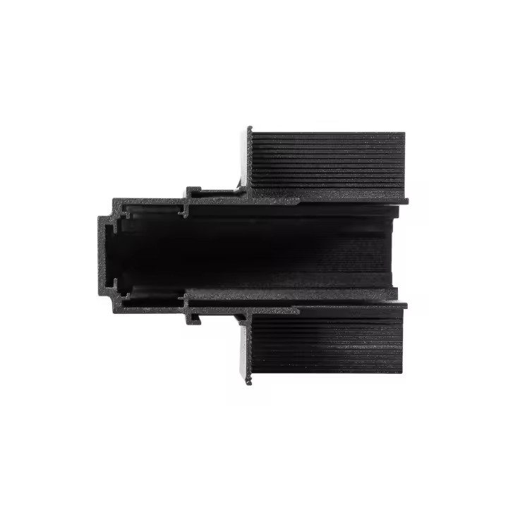 Ledkia Unión en L Vertical para Carril Magnético Empotrable 20mm Negro - 1