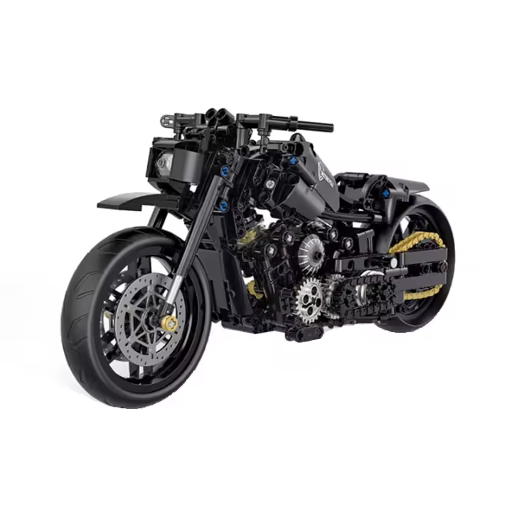 Nueva 1:8 Clásica Moto De Bloques De Construcción Modelo Juguete De Cidade Racer Para Niños Niñas Y Adultos MOC Sets De Alta Técnica - 1