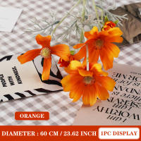 1PC Flor De Seda Artificial Camomila Daisy Para Decoración De Hogar Fiesta Boda Habitación Uflower Estilo Rama De Flores - details 21