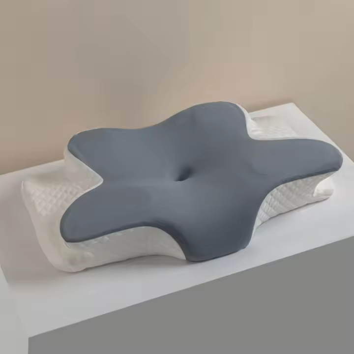 Almohada De Memoria Para Dormir Fría Verano Almohada De Cuello En Forma De Mariposa Slow Rebound Almohada De Poliéster 100% Rectangular - 1