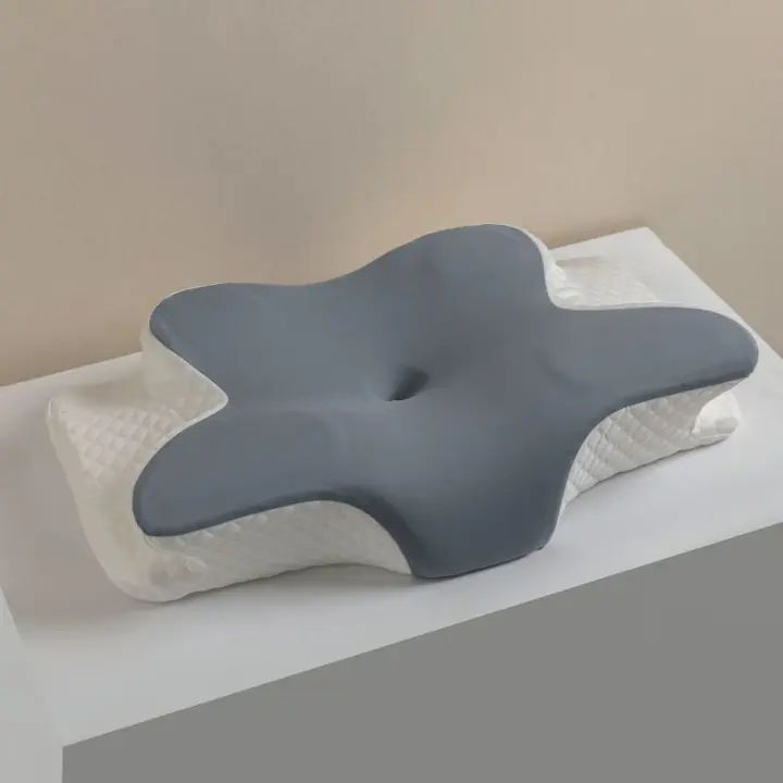 Almohada De Memoria Para Dormir Fría Verano Almohada De Cuello En Forma De Mariposa Slow Rebound Almohada De Poliéster 100% Rectangular - 1