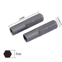Adaptador De Destornillador Magnético Micro Con Insertos 6.35mm 1/4' Y Soporte Hexagonal De 4mm Sin Mango Hoeaden - details 0
