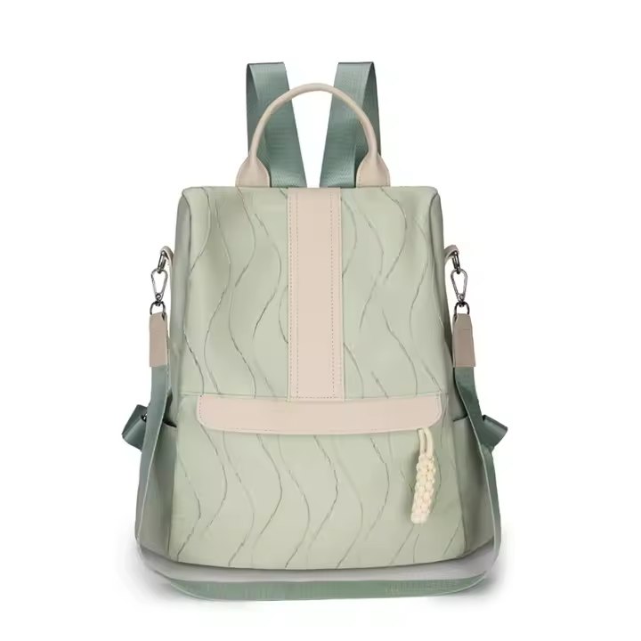Tendencia de moda de Primavera y Verano Celebribríad de Internet Dou Kuaishou mismo modelo Toma real práctica mochila de hombre Bolso de Mujer - 1