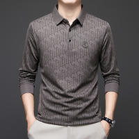Camisa Polo Para Hombre Casual Larga Con Insignia De Color Sólido Moda Transpirable Cómoda Versátil Top Poliéster Cuatro Estaciones - details 6