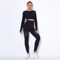 SSIT
Conjunto de Yoga sin costura Para Mujer, ropa Deportiva de 2 piezas, Short Top, sujetador, Leggings, traje de entrenamiento Para Gimnasio - details 10