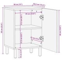vidaXL Mueble de baño madera maciza de mango 38x33,5x58 cm - details 7