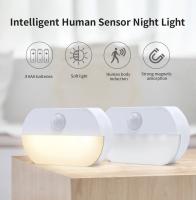 Lámpara Nocturna LED Inalámbrica Con Sensor De Movimiento Para Armario Cocina Dormitorio Iluminación De Escaleras Y Gabinetes Con Pilas AAA - details 0