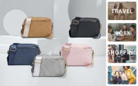 Bolso Bandolera para Mujer de 3 Compartimentos Grandes Bolso de Hombro Pequeño de Cuero PU - details 5