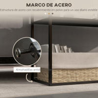 HOMCOM Mesa de Consola Estilo Industrial Mesa de Entrada con Estante Marco de Acero y Antivuelco Mueble de Recibidor para Salón Pasillo Carga 20 kg 90x30x75 cm Negro - details 4