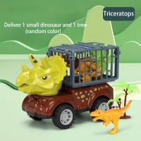 Camión De Dinosaurio Para Niños Juguete De Transporte De Dinosaurio Con Coches FrictionPowered Pull Back Playset Para Niños - details 5