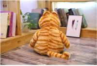 Juguete de peluche de gato gordo de color naranja, gatito gordo, gato atigrado amarillo realista (11,8 pulgadas) - details 3